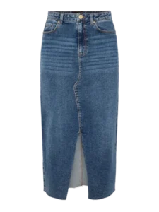 Falda Midi Denim Desflecado