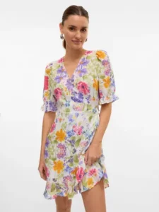 Vestido Corto Cruzado