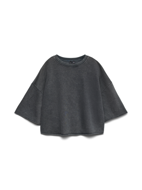 Camiseta Crop Gris