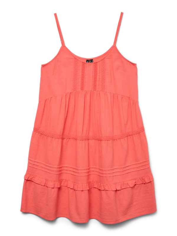 Vestido Tirantes Coral