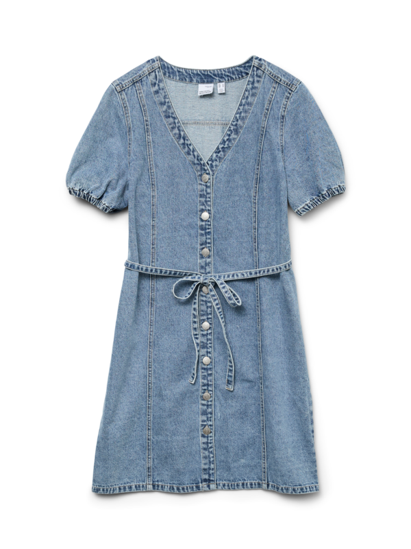 Vestido Denim Botones