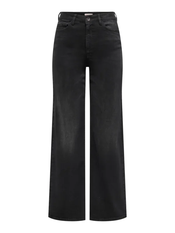 Jeans Wide Leg Negro