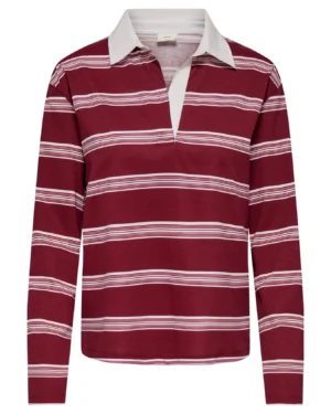 Polo Granate Rayas