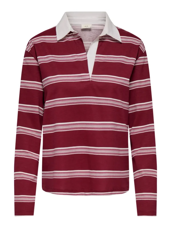 Polo Granate Rayas
