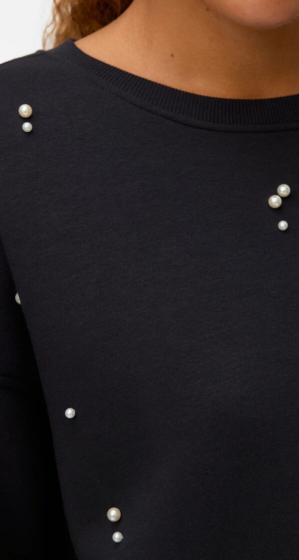 Sudadera Perlas Negro