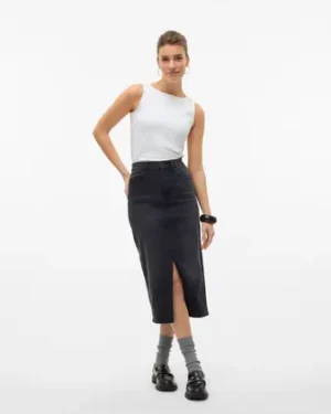 Falda Denim Negra