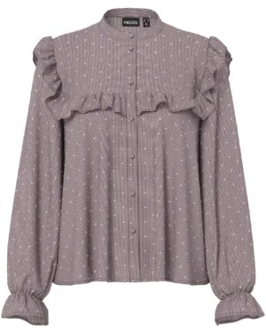 Blusa Cuadro Granate