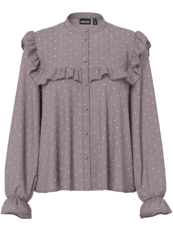 Blusa Cuadro Granate