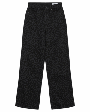 Jeans Animal Print Negro