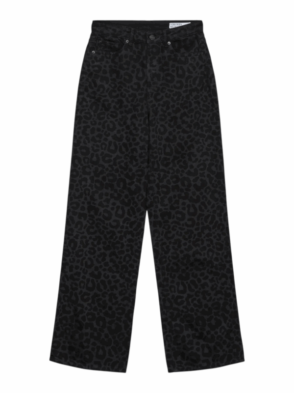Jeans Animal Print Negro