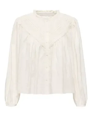 Blusa Bordados Beige