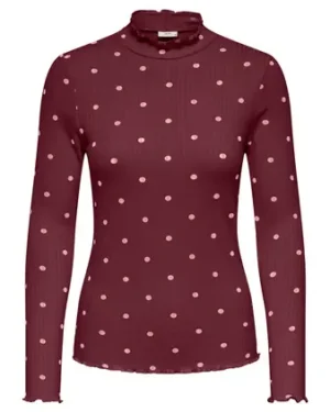 Camiseta Canalé Topitos Granate