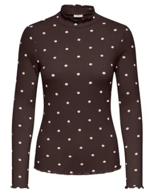 Camiseta Canalé Topitos Marrón