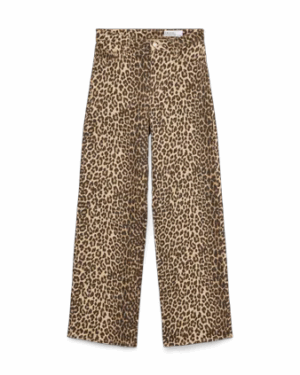 Pantalón Animal Print Marrón