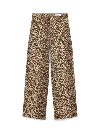 Pantalón Animal Print Marrón