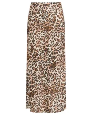 Falda Animal Print Satinada