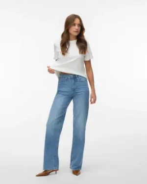 Jeans Recto Azul Claro