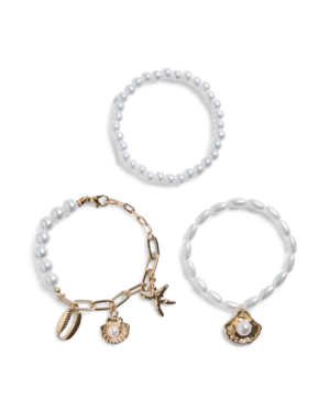 Pack 3 Pulseras Perlas