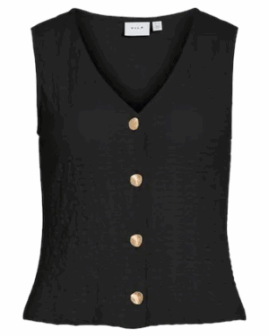 Chaleco Textura Negro