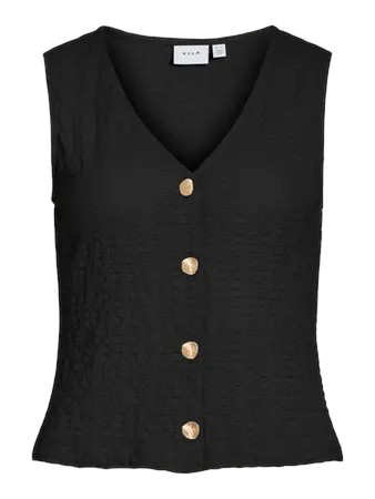 Chaleco Textura Negro