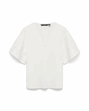 Camiseta Pico Flores Mangas