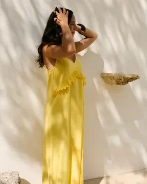 Vestido Tirantes Amarillo