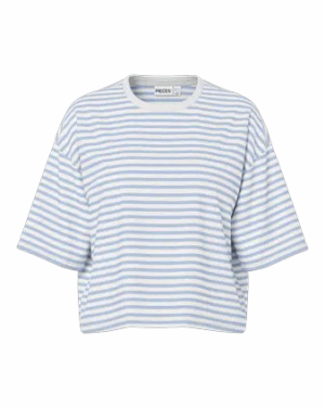Camiseta Rayas Celeste