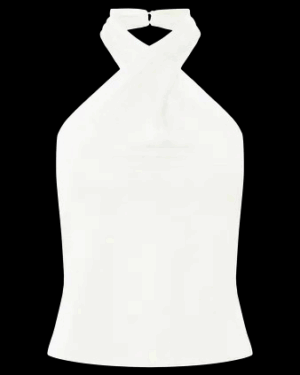 Top Halter Blanco