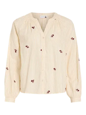 Blusa Estampada Beige