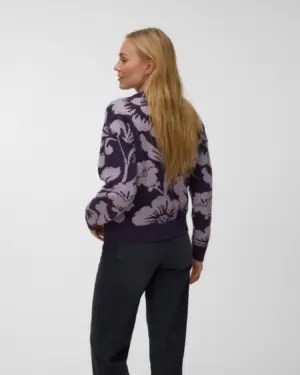 Jersey Jacquard Morado