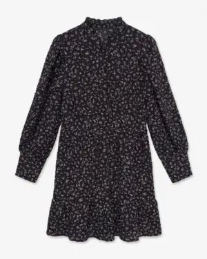 Vestido Flores Negro