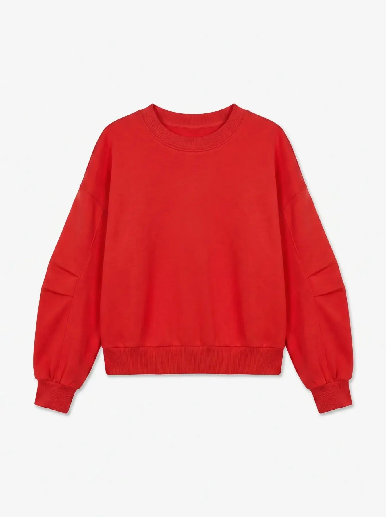 Sudadera Roja Manga Abullonada