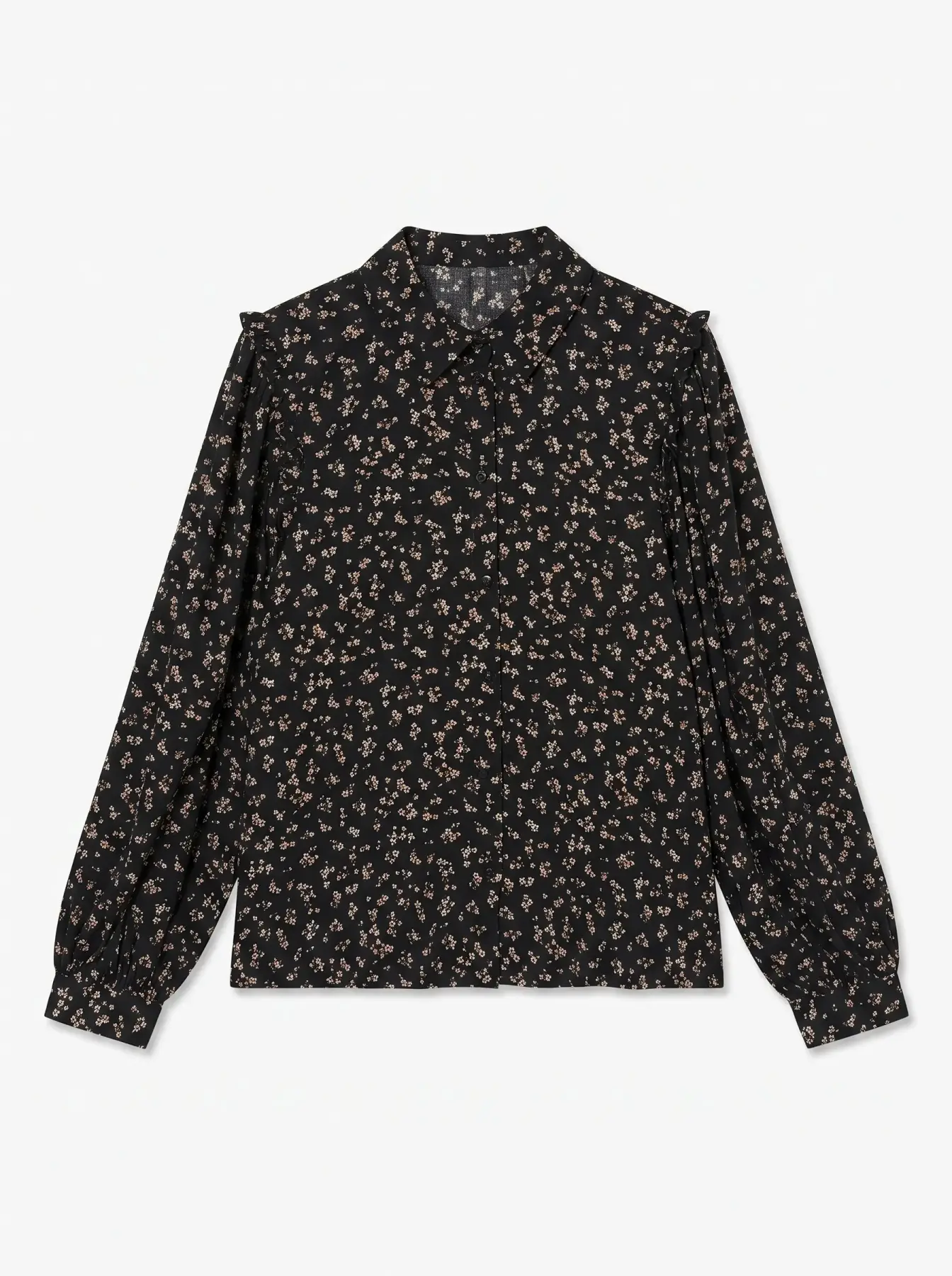 Blusa Negra Flores