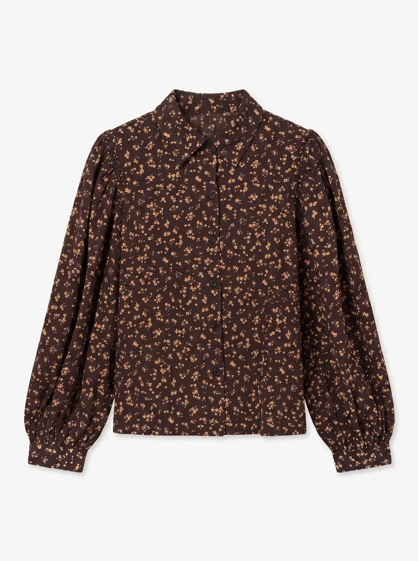 Blusa Marrón Flores